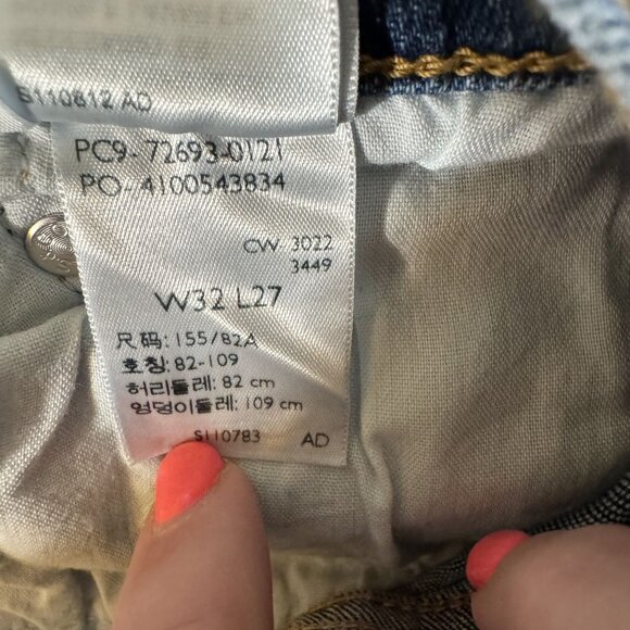 Levis Womens Ribcage Straight Ankle‎ High Rise Button Fly Jeans Sz 32 NWT Denim - Picture 7 of 10